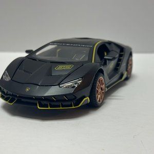 1:24 Lamborghini Centenario Diecast With Headlight & Taillight LED Matt Black